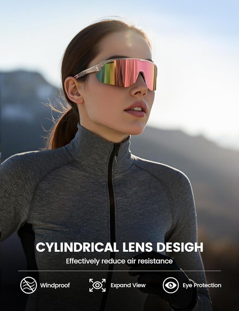 Lamicall 24g Polarized Sports Sunglasses for Men Women - UV400 Protection Sun Glasses for Running Cycling Baseball Fishing - Image 5
